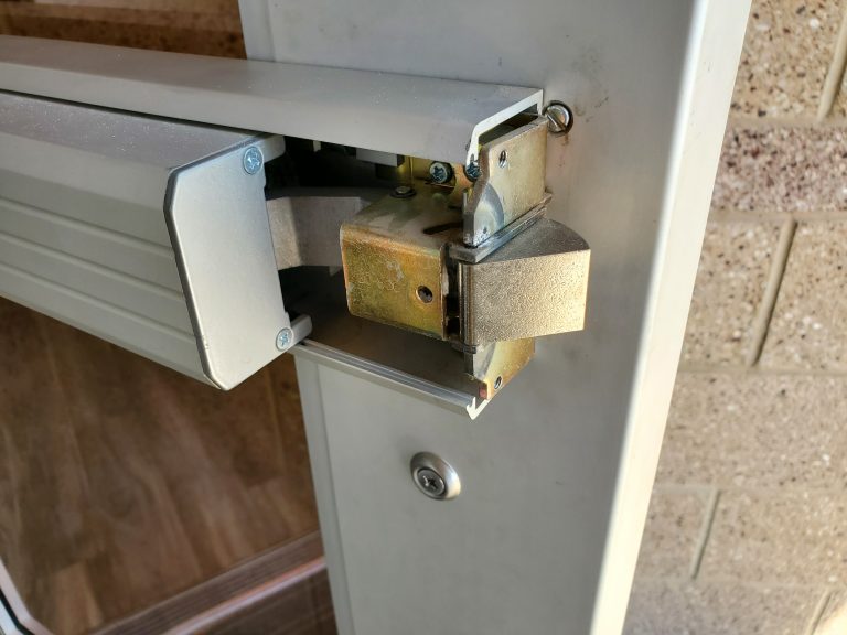 Repaired the dogging function on a CRL Jackson 1295 Exit Device